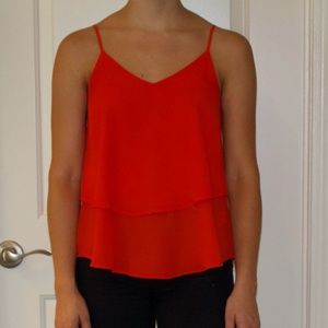 Red Two Tiered Tank